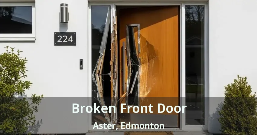 Broken Front Door Aster, Edmonton - AB