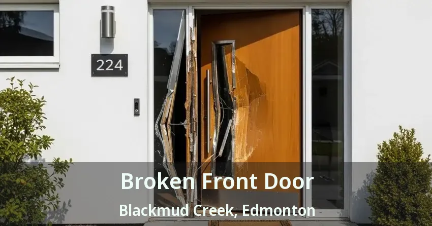 Broken Front Door Blackmud Creek, Edmonton - AB