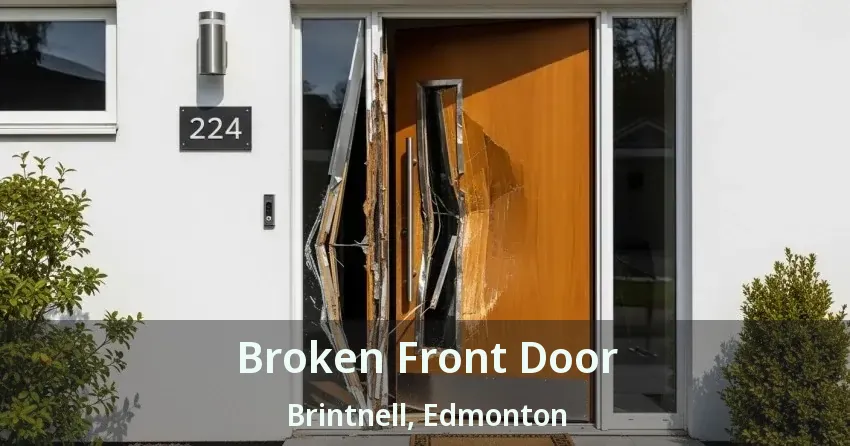 Broken Front Door Brintnell, Edmonton - AB