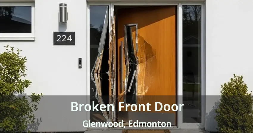Broken Front Door Glenwood, Edmonton - AB