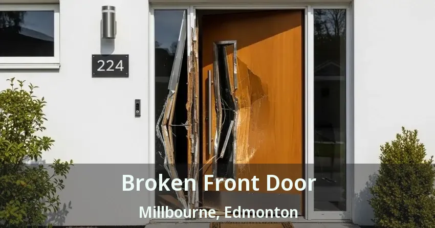 Broken Front Door Millbourne, Edmonton - AB