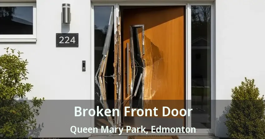 Broken Front Door Queen Mary Park, Edmonton - AB