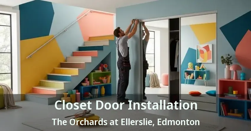 Closet Door Installation The Orchards at Ellerslie, Edmonton - AB