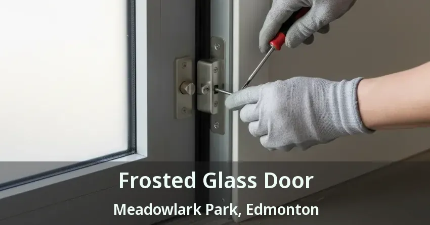 Frosted Glass Door Meadowlark Park, Edmonton - AB