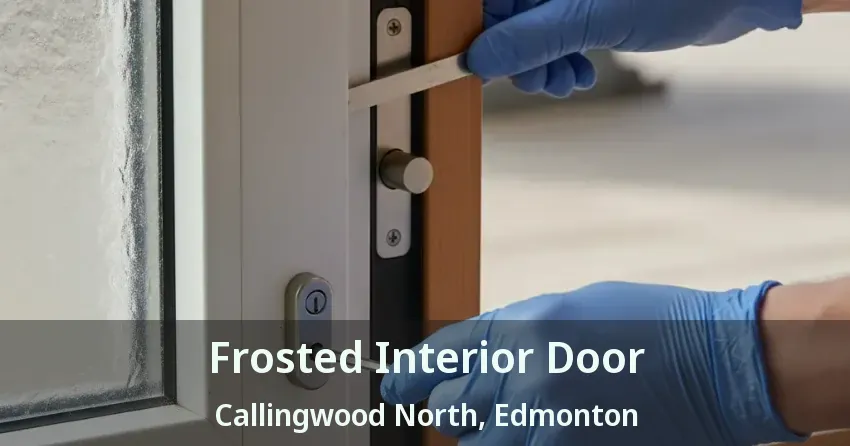 Frosted Interior Door Callingwood North, Edmonton - AB