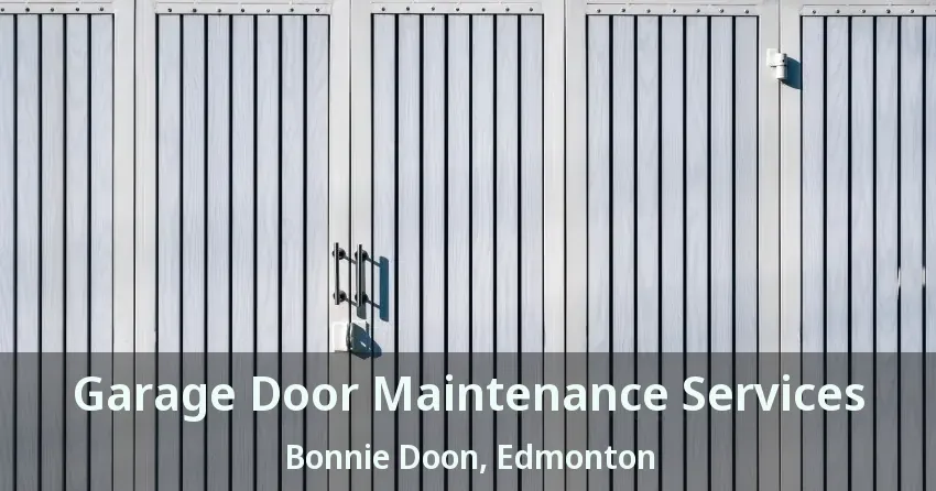 Garage Door Maintenance Services Bonnie Doon, Edmonton - AB