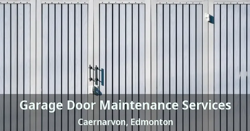 Garage Door Maintenance Services Caernarvon, Edmonton - AB