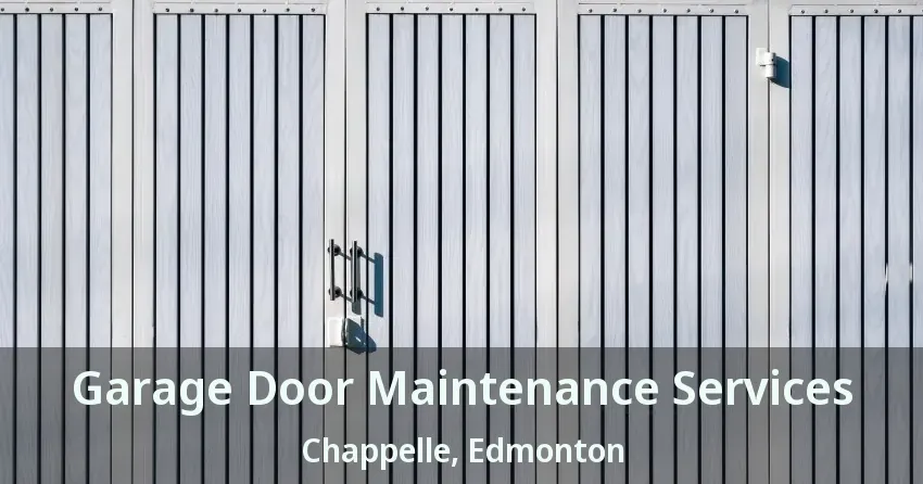 Garage Door Maintenance Services Chappelle, Edmonton - AB