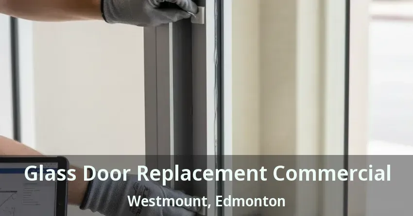 Glass Door Replacement Commercial Westmount, Edmonton - AB