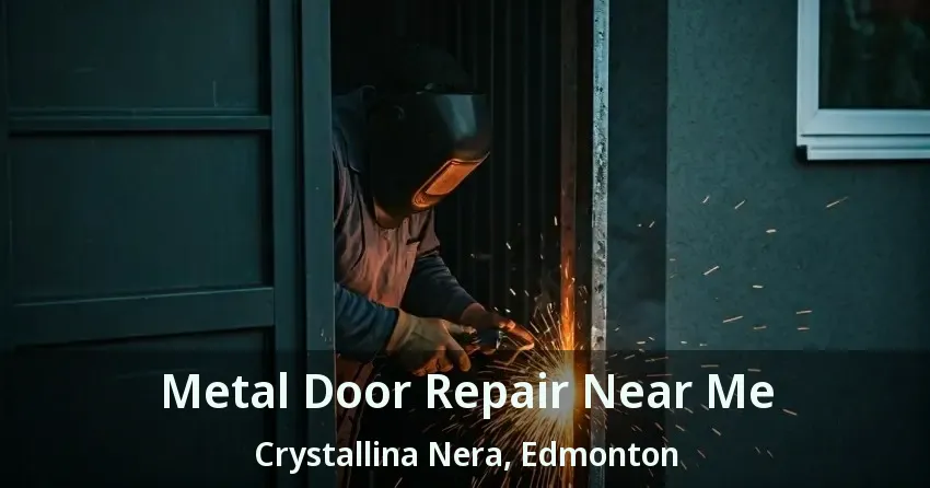 Metal Door Repair Near Me Crystallina Nera, Edmonton - AB