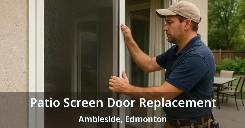 Patio Screen Door Replacement Ambleside, Edmonton - AB