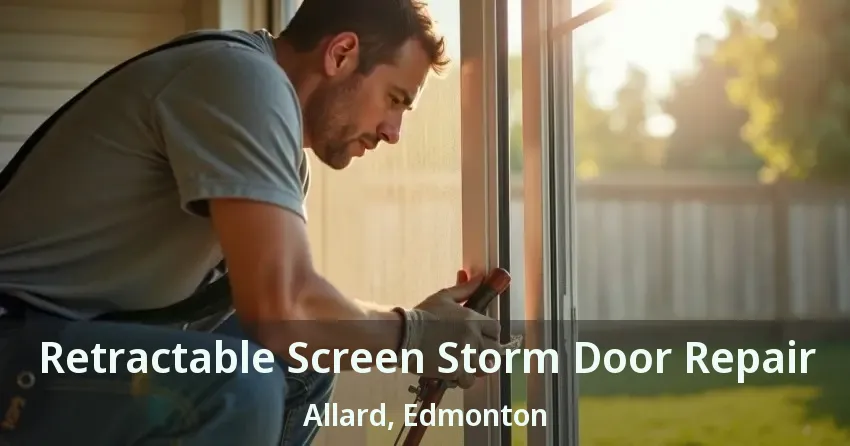 Retractable Screen Storm Door Repair Allard, Edmonton - AB
