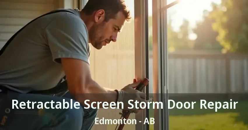 Retractable Screen Storm Door Repair Edmonton - AB