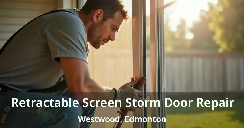 Retractable Screen Storm Door Repair Westwood, Edmonton - AB