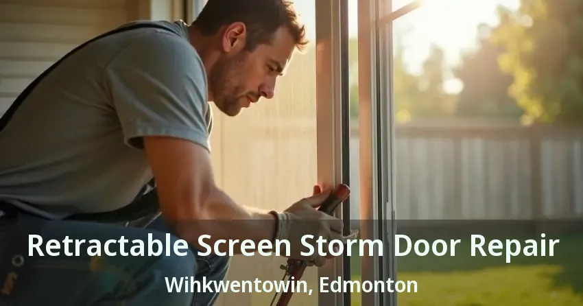 Retractable Screen Storm Door Repair Wihkwentowin, Edmonton - AB