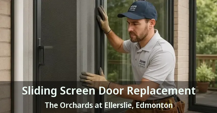 Sliding Screen Door Replacement The Orchards at Ellerslie, Edmonton - AB