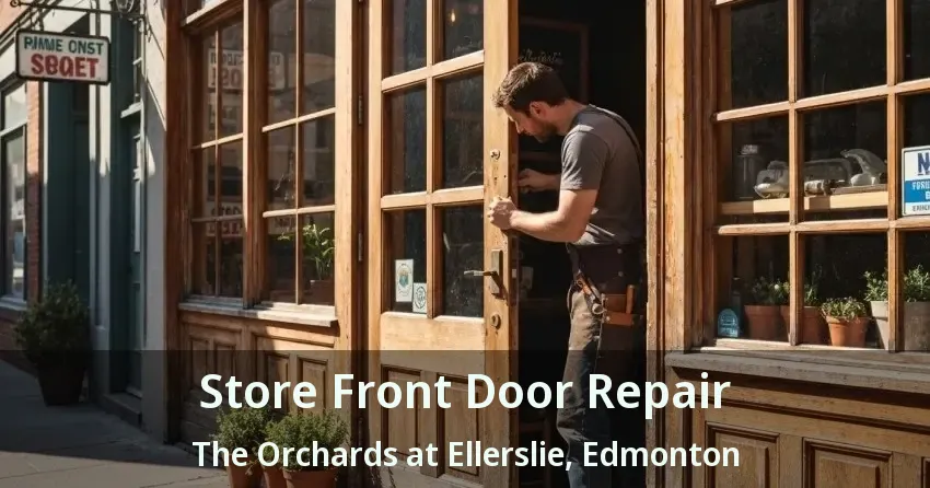 Store Front Door Repair The Orchards at Ellerslie, Edmonton - AB