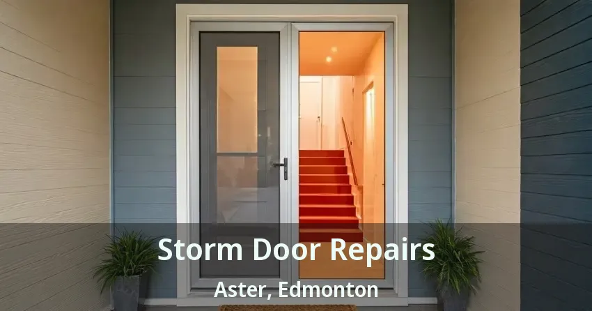 Storm Door Repairs Aster, Edmonton - AB