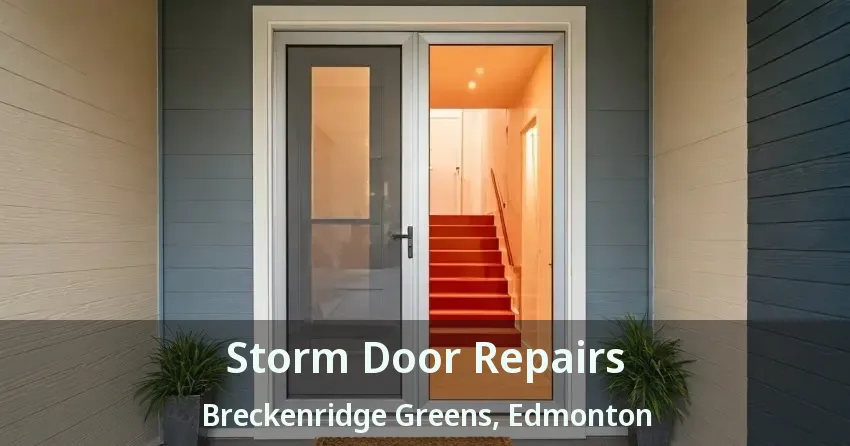 Storm Door Repairs Breckenridge Greens, Edmonton - AB